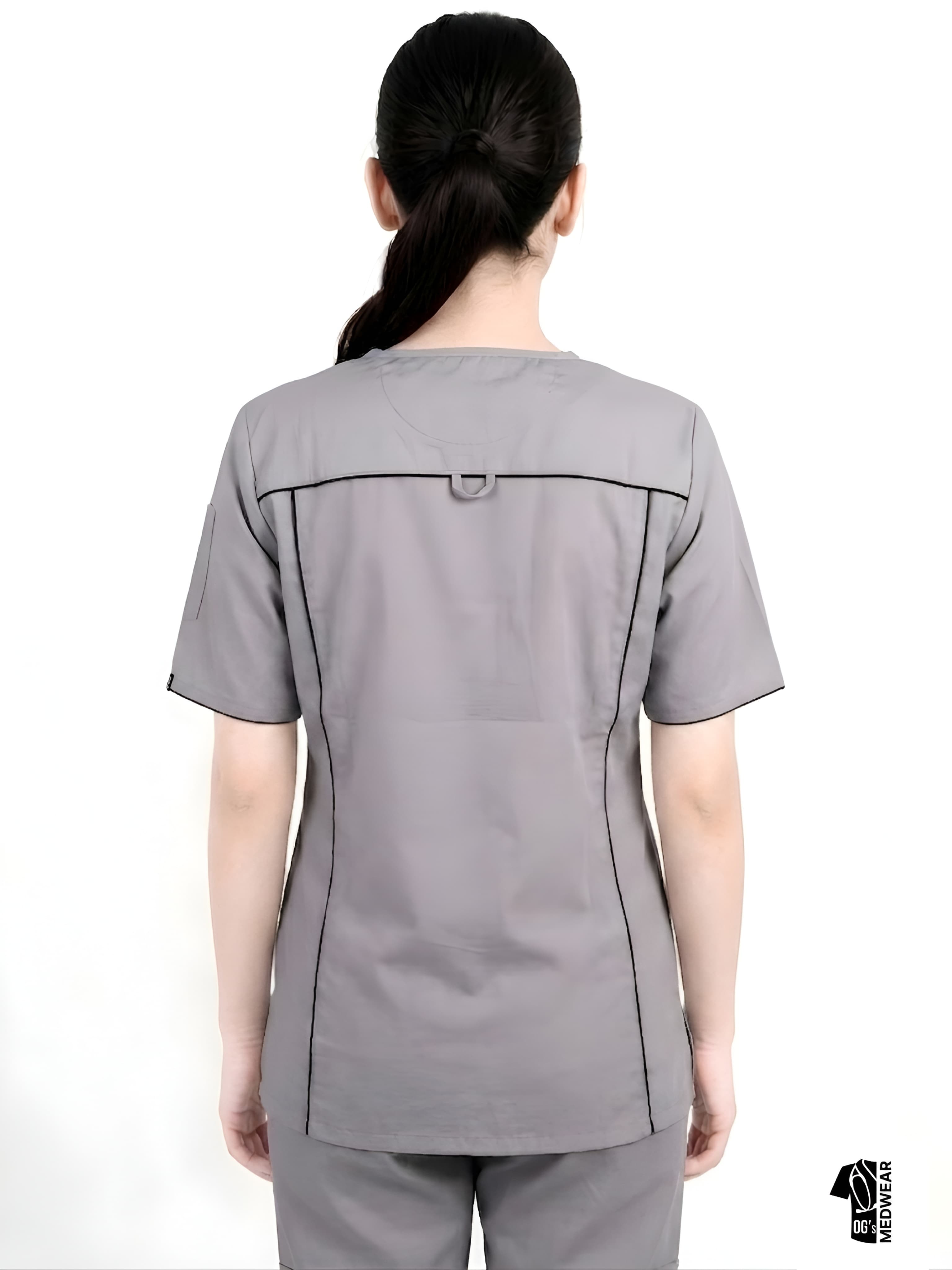 Aurex ─ Light Gray Scrub - Image 4