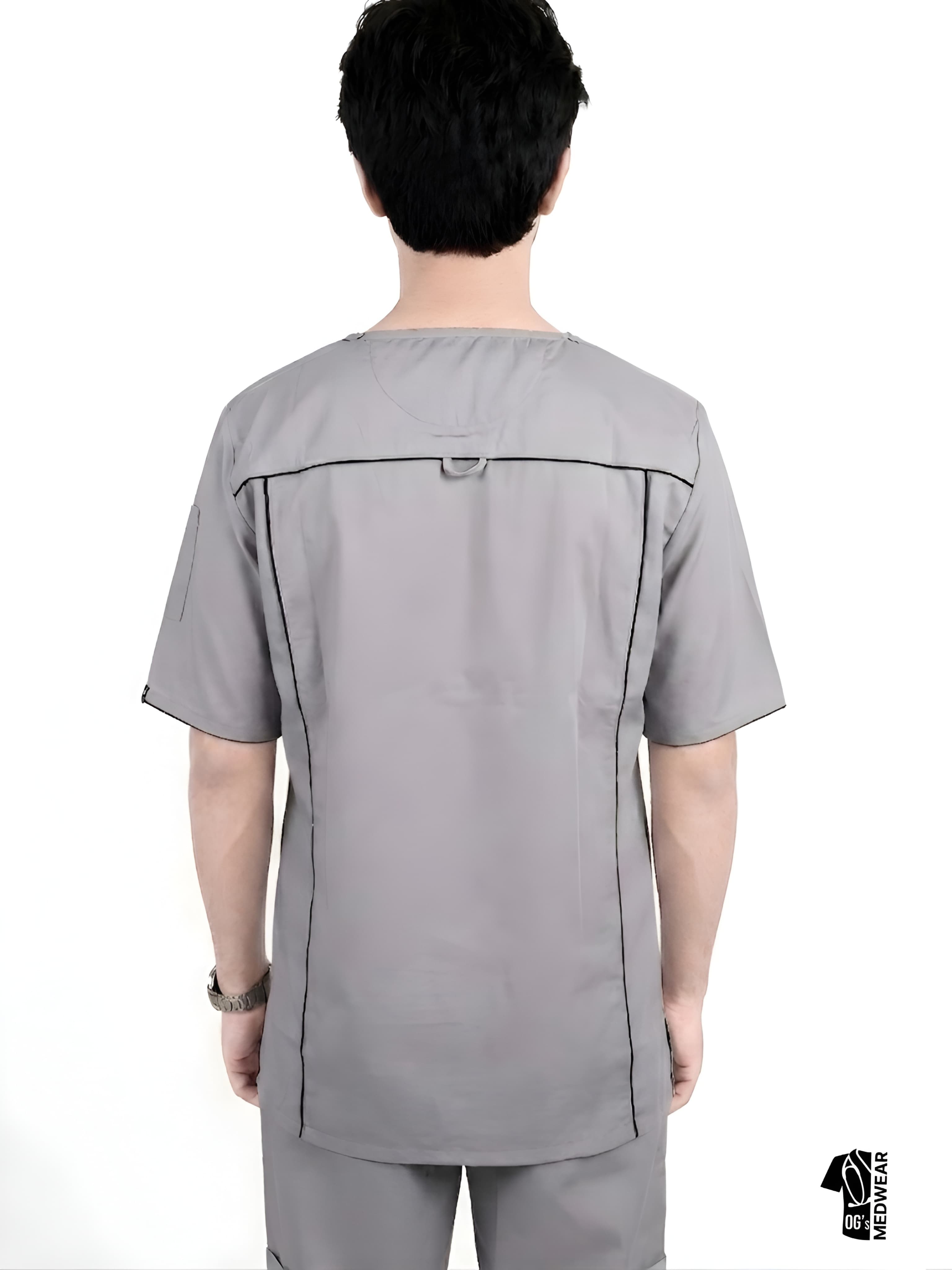 Aurex ─ Light Gray Scrub