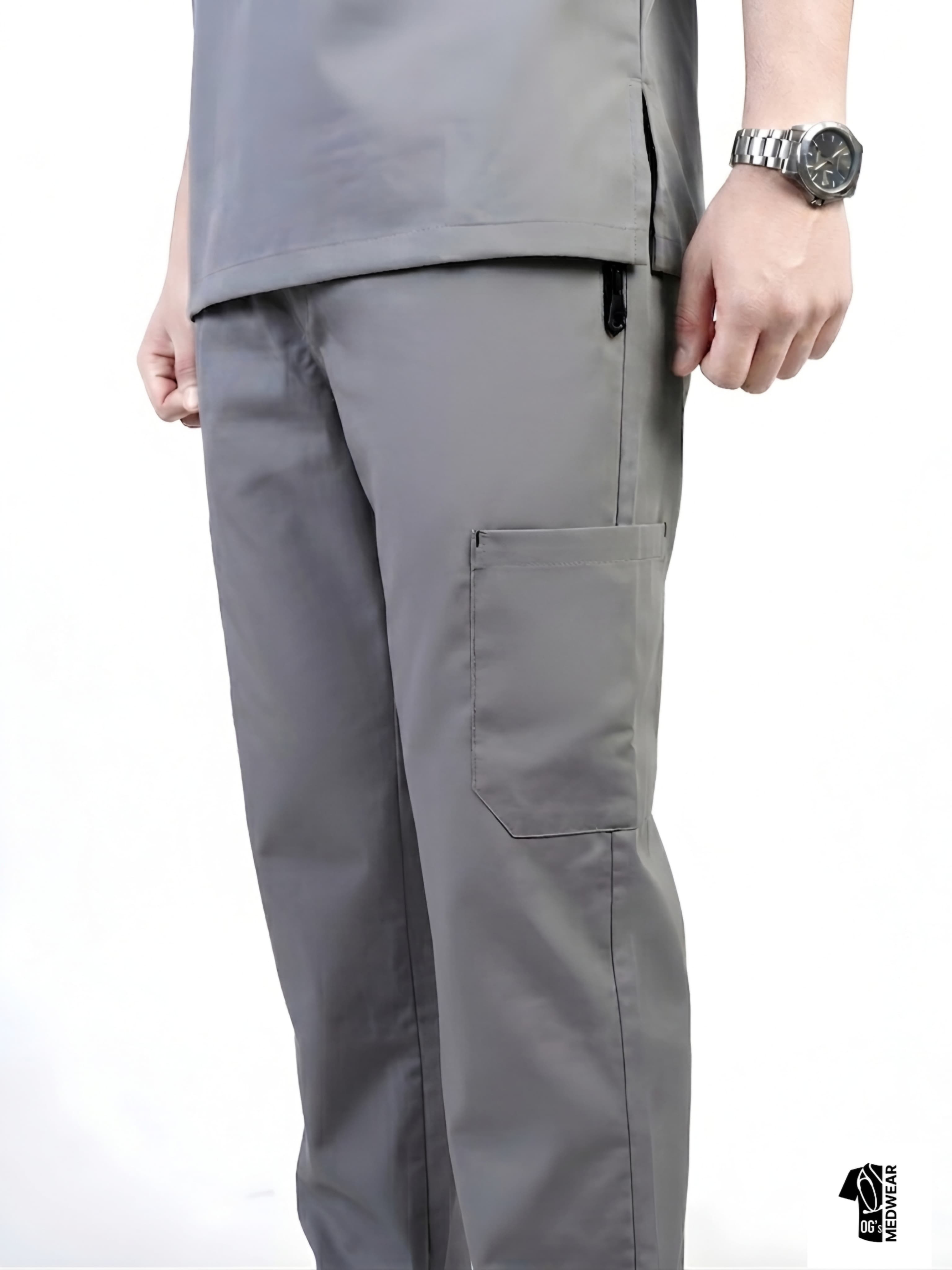 Aurex ─ Light Gray Scrub - Image 5