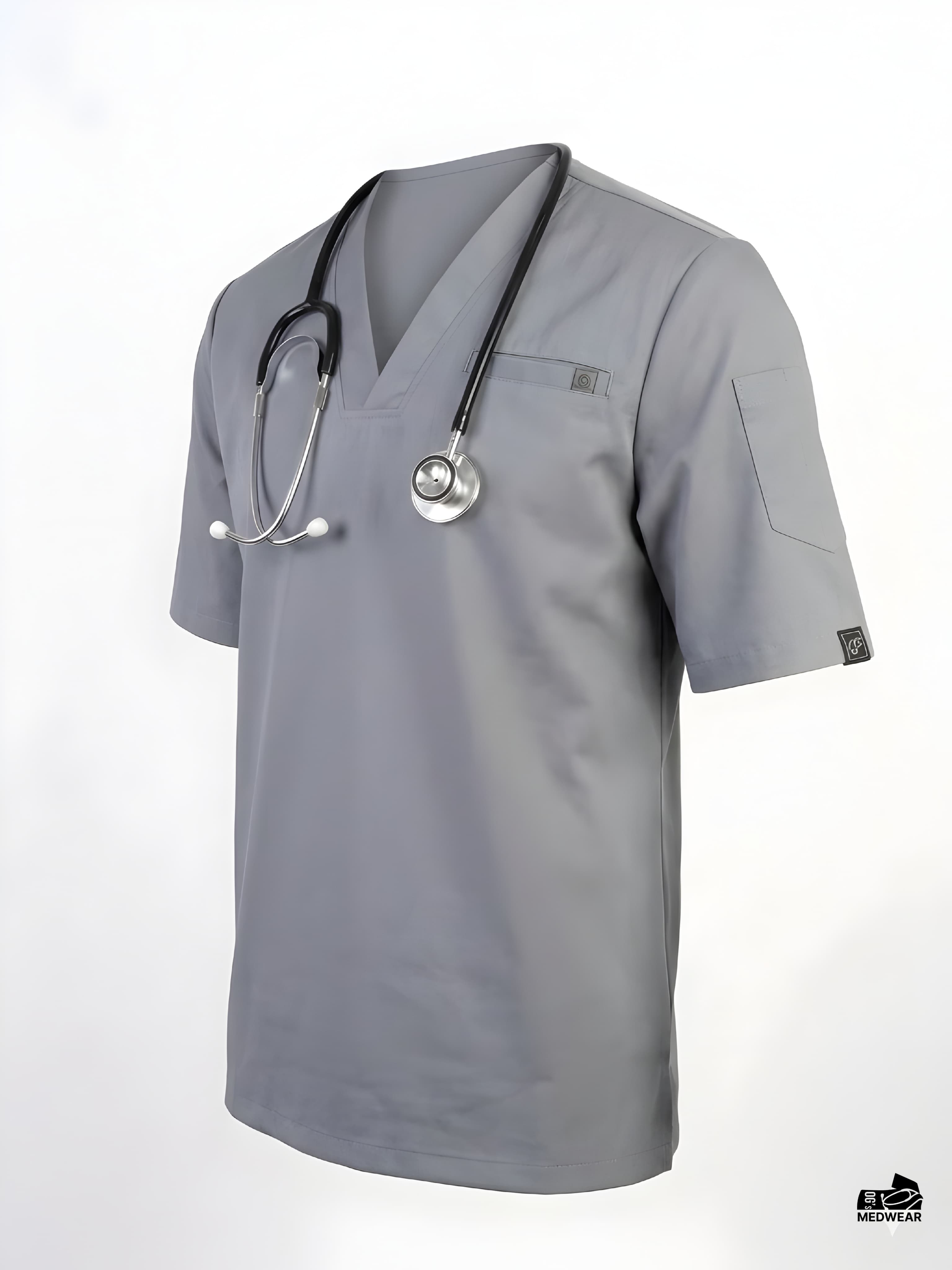 Aurex ─ Light Gray Scrub - Image 6