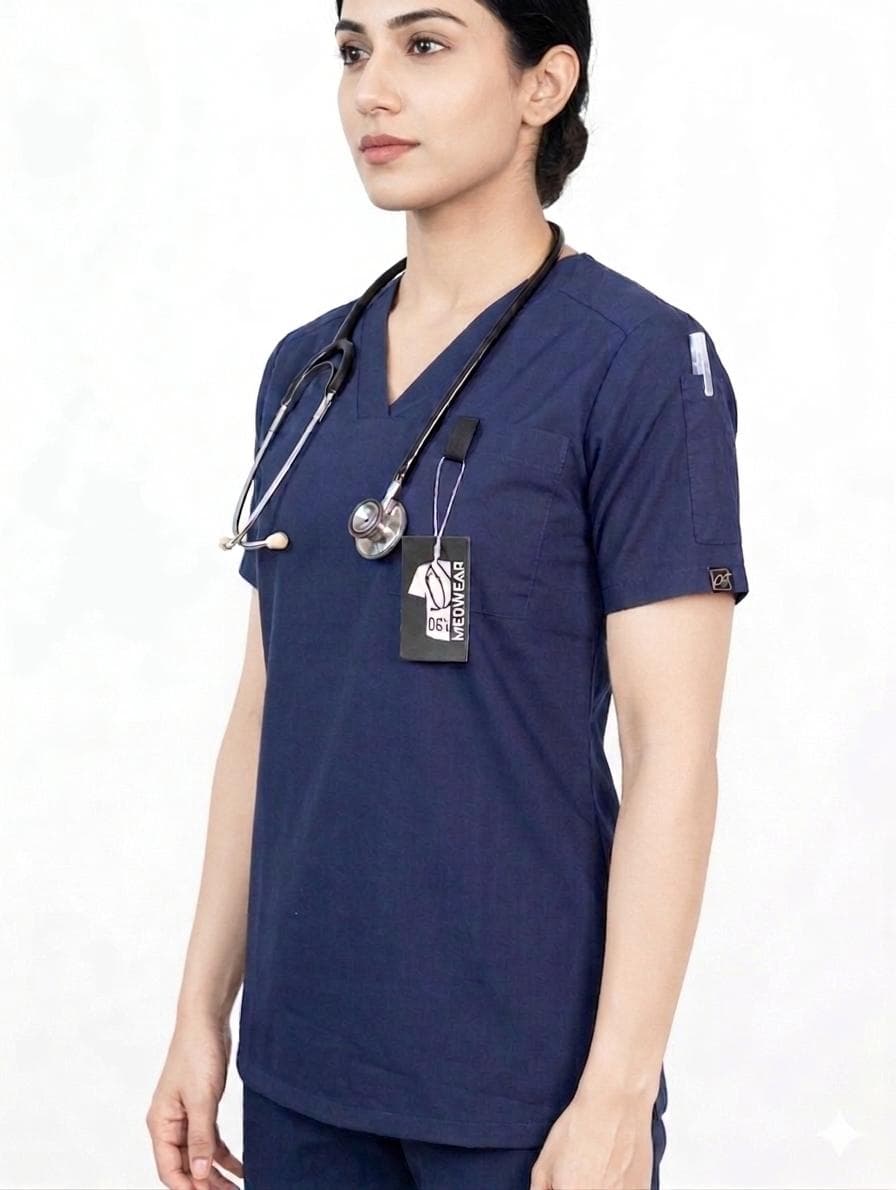 Aurex ─ Muted Navy Scrub - Image 2