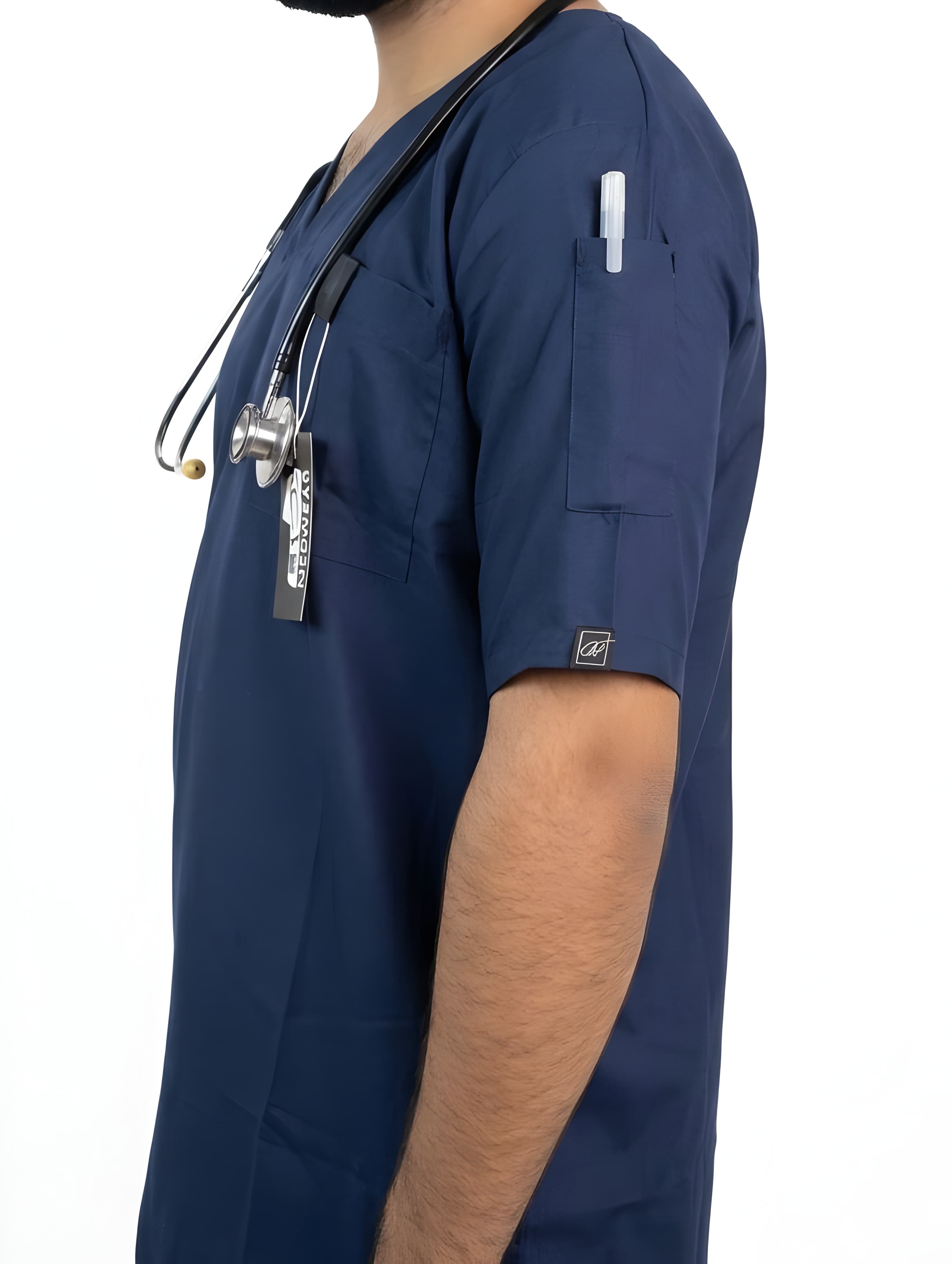 Aurex ─ Muted Navy Scrub - Image 4