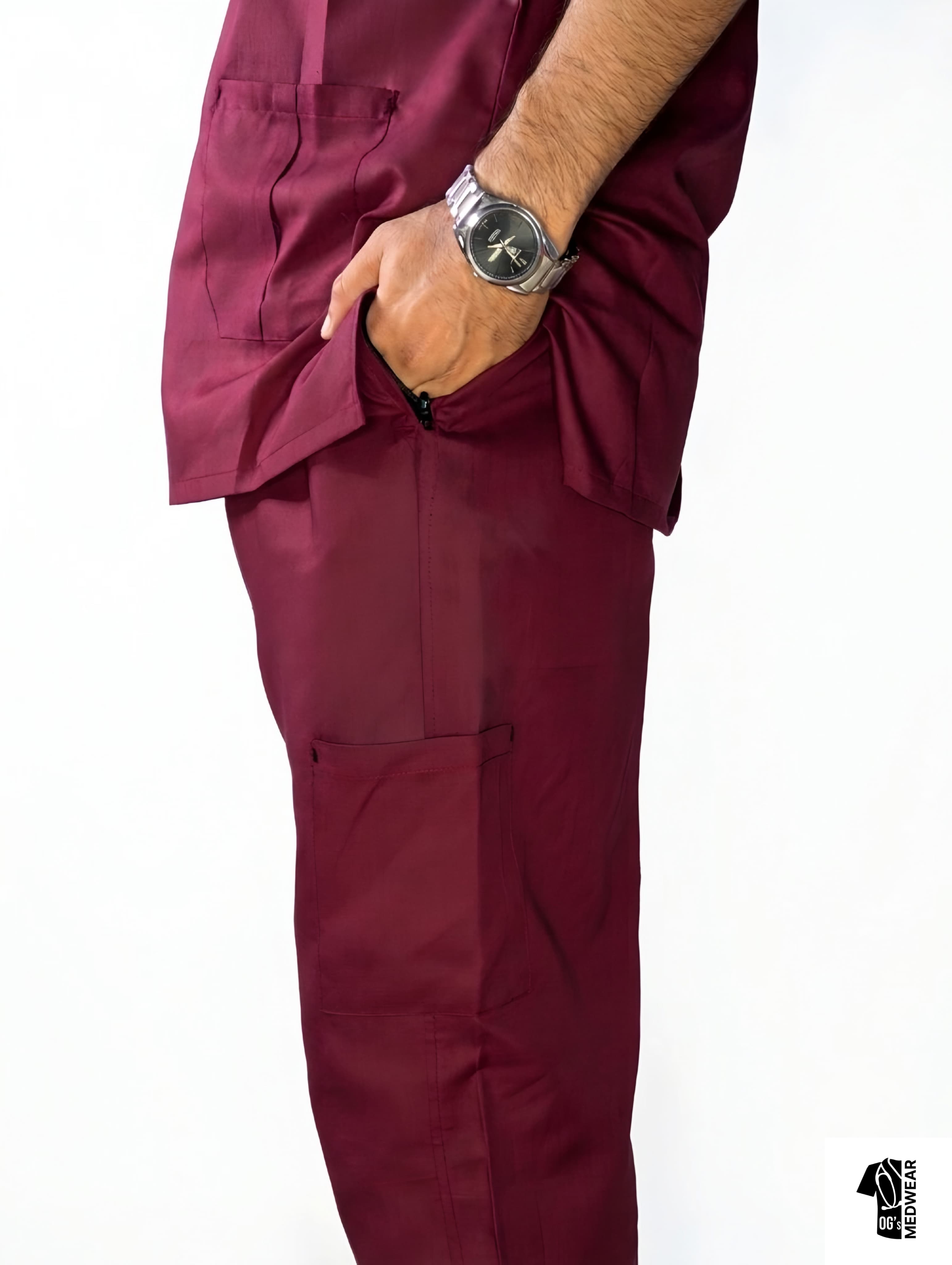 Aurex ─ Deep Aubergine Scrub - Image 6