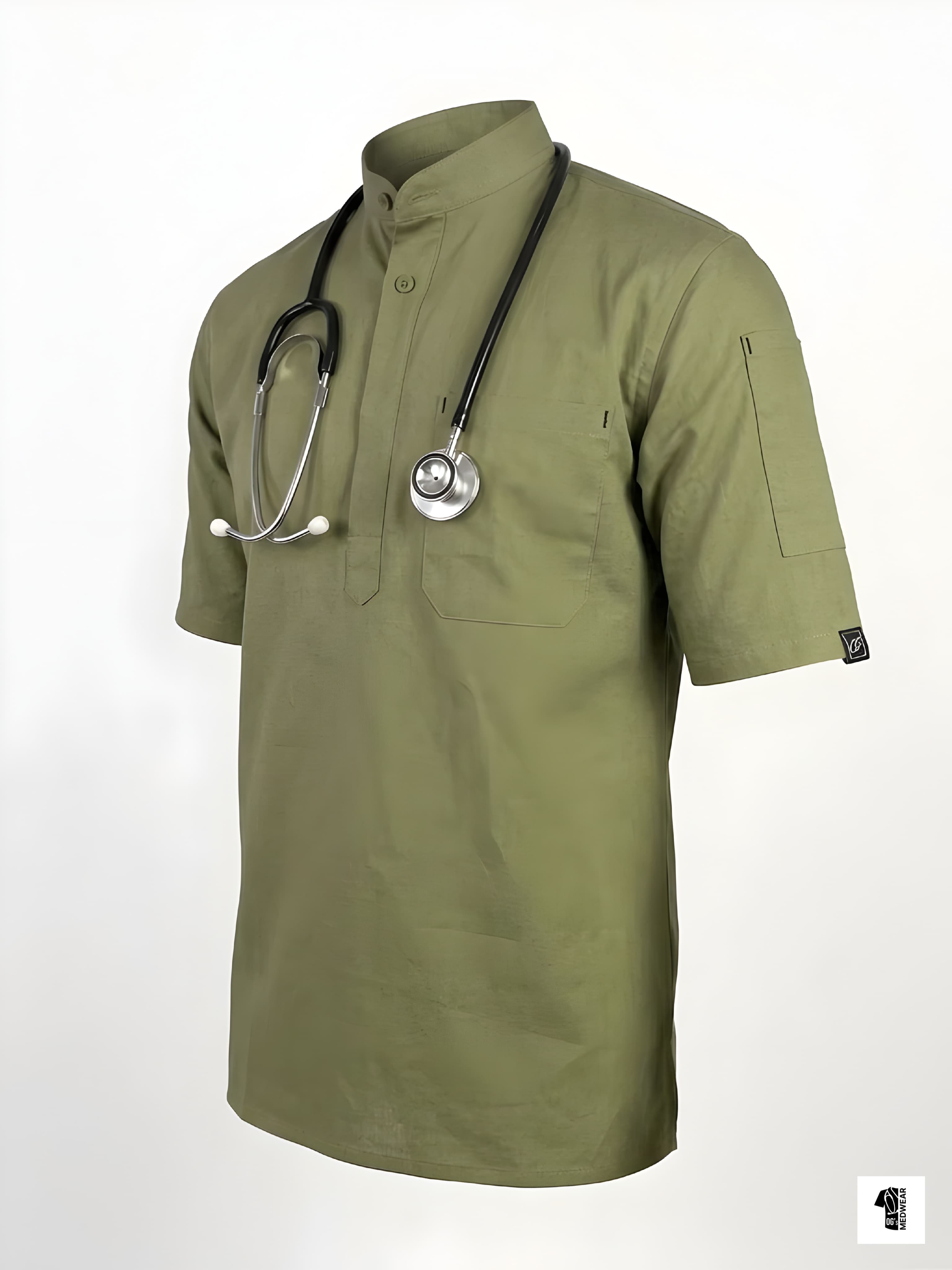 Aurex ─ Muted Olive Scrub - View Details Aurex ─ Muted Olive Scrub - Image 5